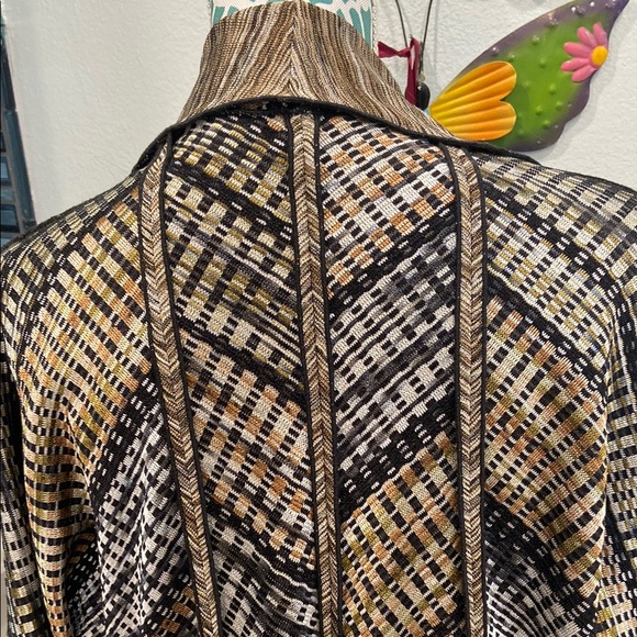 Stylish Brown Patterned Women's Sweater - Picture 6 of 9